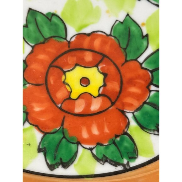 Vintage Hand-Painted Floral Ceramic Tea Cup & Saucer Set  Made In Japan - Picture 8 of 12